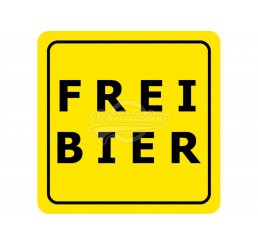 Verbotene Bierdeckel "Freibier" 