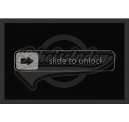 Fußmatte - Türmatte "Slide to Unlock“