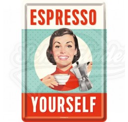 Blechpostkarte "Espresso Yourself" Nostalgic Art