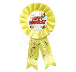 Geburtstags-Rosette "Happy Birthday"