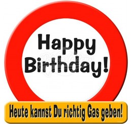Geburtstags - Riesenschild "Happy Birthday"