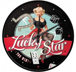 Wanduhr "Lucky Star" Nostalgic Art