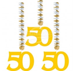 Party Rotor Spirale zum 50. Jubiläum - goldene Hochzeit