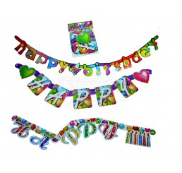 Girlande "Happy Birthday" - versch. Designs