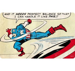 Frühstücksbrettchen “Captain America“ - Comic