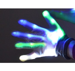 LED-Handschuhe "Knochen"