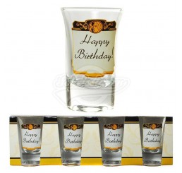 Schnapsglas "Happy Birthday"