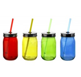Trinkglas “bunt“ 450 ml - versch. Farben 