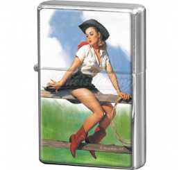 Feuerzeug "'Cowgirl - Pin Up' Nostalgic Art 
