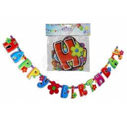Geburtstags - Girlande "Happy Birthday" 