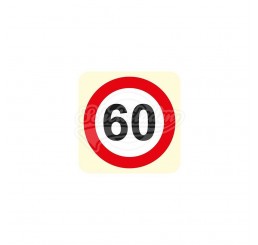 Bierdeckel Verkehrsschild "60"