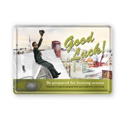 Blechpostkarte "Good Luck" Nostalgic Art-Auslaufartikel