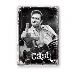Blechpostkarte "Jonny Cash finger" Nostalgic Art