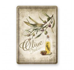 Blechpostkarte "Home & Country Olive" Nostalgic Art