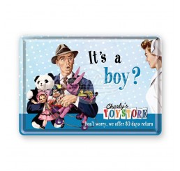Blechpostkarte "It's a boy?" Nostalgic Art