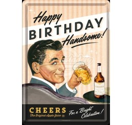 Blechpostkarte "Say It 50's - Happy Birthday Man" Nostalgic Art