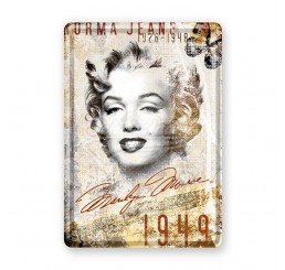 Blechpostkarte "Marilyn Monroe Portrait-Collage" Nostalgic Art