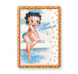 Blechpostkarte "Refreshed - Betty Boop" Nostalgic Art-Auslaufartikel