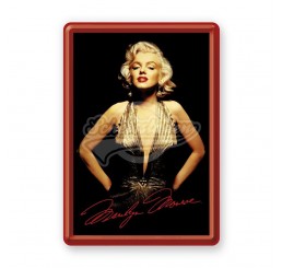 Blechpostkarte "Marilyn Monroe Gold - Celebritis" Nostalgic Art