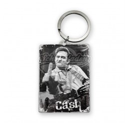Schlüsselanhänger "Johnny Cash Finger - Celebrities" Nostalgic Art