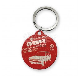 Schlüsselanhänger rund "VW Golf - Volkswagen" Nostalgic Art