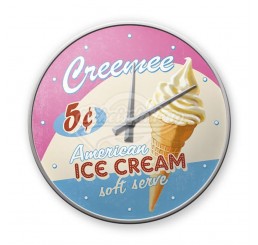 Wanduhr "Ice Cream - USA" Nostalgic Art