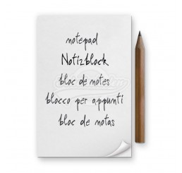 Nachfüllpack für Notizblock-Schild "Block & Bleistift" - Nostalgic Art 
