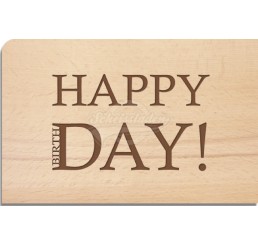 Holzpostkarte "HappyDay"