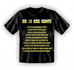 T-Shirt "10 Biergebote" - versch. Größen