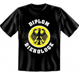 T-Shirt "Bierologe - Diplom" Saufen Stammtisch - versch. Größen