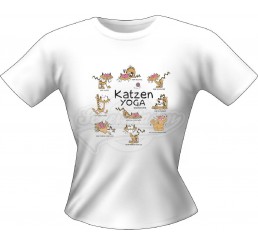 Lady-Shirt “Katzen Yoga“ - versch. Größen