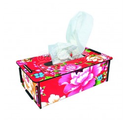 Werkhaus TissueBox Kosmetikboxspender, "bunte Blumen" (pp9503)