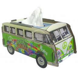 Werkhaus TissueBox Kosmetikboxspender, "VW-Bus Hippie" (pp9807)