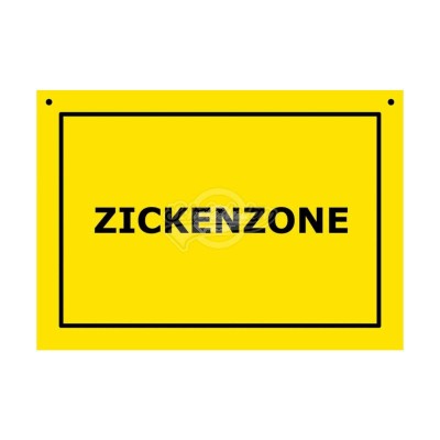 Türschild Baustellenschild "Zickenzone" - Verbotene Schilder 