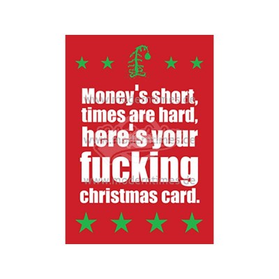Postkarte Weihnachten CUCCUC FUCKING CHRISTMAS - von Modern Times - scheissladen.com