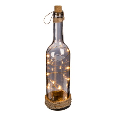 Stehlampe-Glasflasche