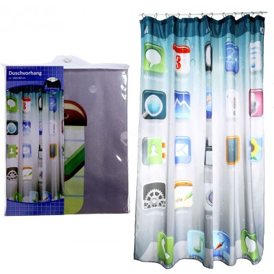 Vorhang Duschvorhang “Apps“