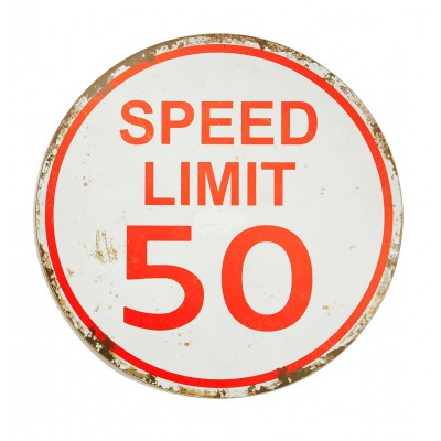 Holzbild "Speed Limit"