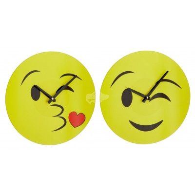 Wanduhr "Emoji"