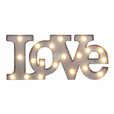 LED Dekoration "LOVE" - warmweiß 