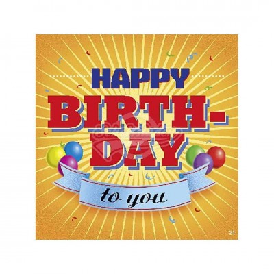 Hit Mix Klappkarten "Happy Birthday to you"