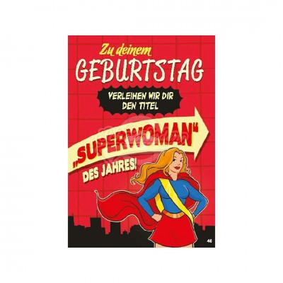 Musikkarten mit Überraschung "Superwoman"