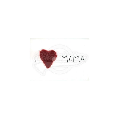 Plüsch Postkarte Muttertag Mutti – “I love Mama“