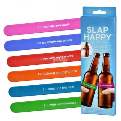 6er Set Flaschenmarkierer ''Slap Happy''