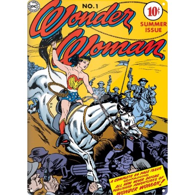 Metallschild “Wonder Woman“ - Lasso