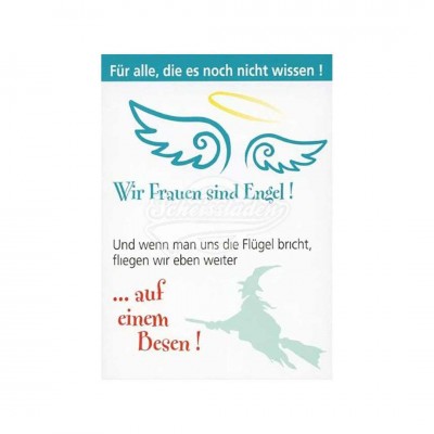 Postkarte "Frauen sind Engel"