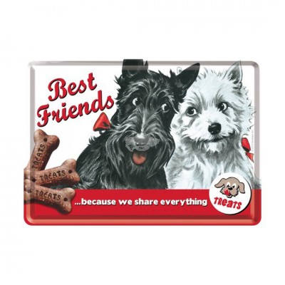 Blechpostkarte "Best Friends" Nostalgic Art