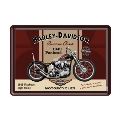Blechpostkarte "Harley-Davidson Panhead" Nostalgic Art