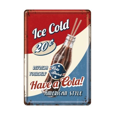 Blechpostkarte "Have a Cola" Nostalgic Art
