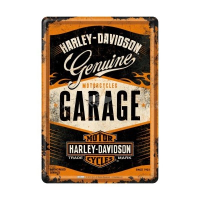 Blechpostkarte "Garage – Harley Davidson" - Nostalgic Art